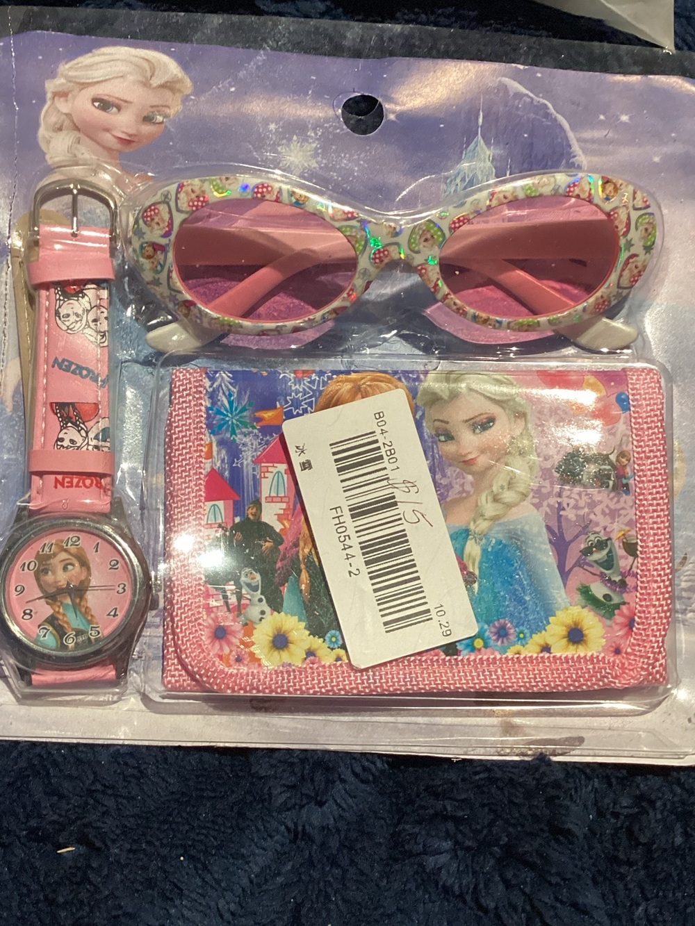 Kids Pink Character Watch, Sunglasses & Wallet Accessory Set
